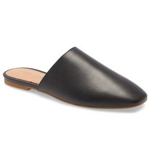 Madewell The Cory Mule in Black Leather Size 7